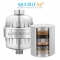 AQUA BLUE H20 HIGH OUTPUT LUXURY 3 STAGE SHOWER FILTER HIGH QUALITY SYSTEM