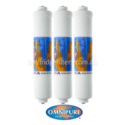 3x Omnipure K2533JJ Inline Water Filter with Quick-Connect
