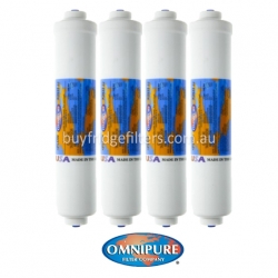 4x Omnipure K2533JJ Inline Water Filter with Quick-Connect