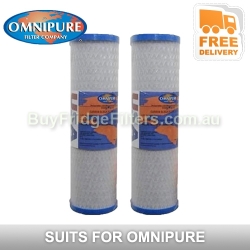 2x Omnipure-OMB934 10M The OMB-Series is designed to fit in standard 10" filter housings