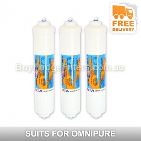 Inline water filter K2540 JJ 5 micron Omnipure 3 pack