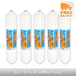 Inline water filter K2540 JJ 5 micron Omnipure 5 pack