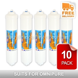 Inline water filter K2540 JJ 5 micron Omnipure 10 pack
