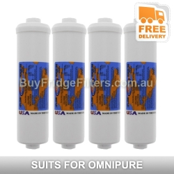 4x K5520-BB Omnipure Carbon Block Inline Filter