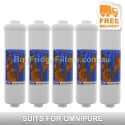 5x K5520-BB Omnipure Carbon Block Inline Filter