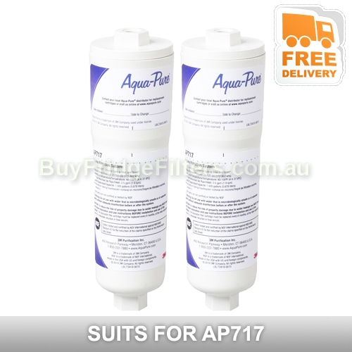 2x AP717 Aqua pure triple action inline filter