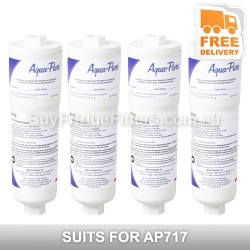 4x AP717 Aqua pure triple action inline filter
