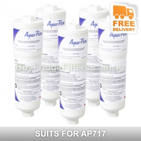 5x AP717 Aqua pure triple action inline filter