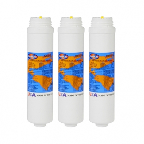 Omnipure Quick Change Triple Under Sink Replacement Filter Set Q5540 Q5520 Q5586