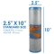 Omnipure OMB9341MPB 1ML 1um Lead Reduction Water Filter 10"