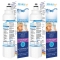 2X LG LT800P Replacement Water Filter with 2X LG LT120F Replacing Air Filter - Refrigerator Filter Pack