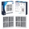 2X LG LT800P Replacement Water Filter with 2X LG LT120F Replacing Air Filter - Refrigerator Filter Pack