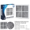 2X LG LT800P Replacement Water Filter with 2X LG LT120F Replacing Air Filter - Refrigerator Filter Pack