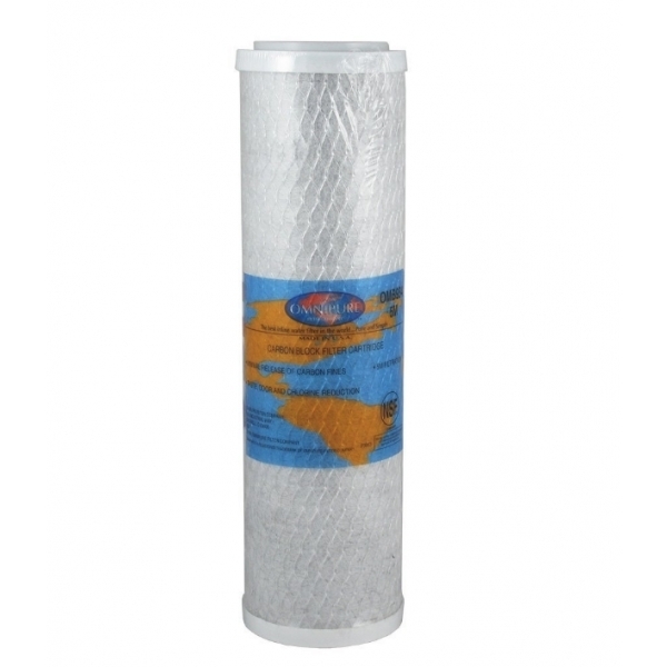 Omnipure Silver Impregnated Carbon Block OMB934 Filter Cartridge | 5 Micron