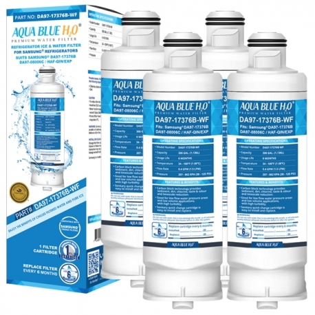 4X Samsung DA97-17376B, DA97-08006C, HAF-QIN/EXP Compatible Replacement Water Filter