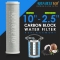 Aqua Blue 10" Carbon block filter -CTO Coconut Shell Carbon Block Filter